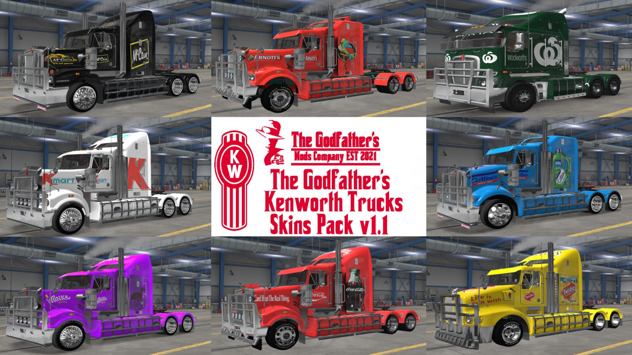 The Godfather's Kenworth Trucks Skins Pack